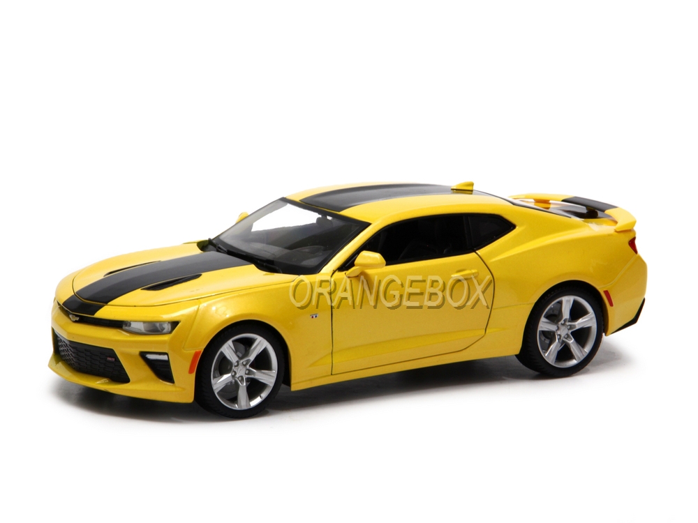 Chevrolet Camaro SS 2016 Maisto 1:18 Amarelo - 20 anos! Loja on