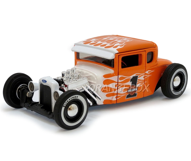 Ford Model A Harley Davidson Maisto 1:24 Laranja - 20 anos! Loja