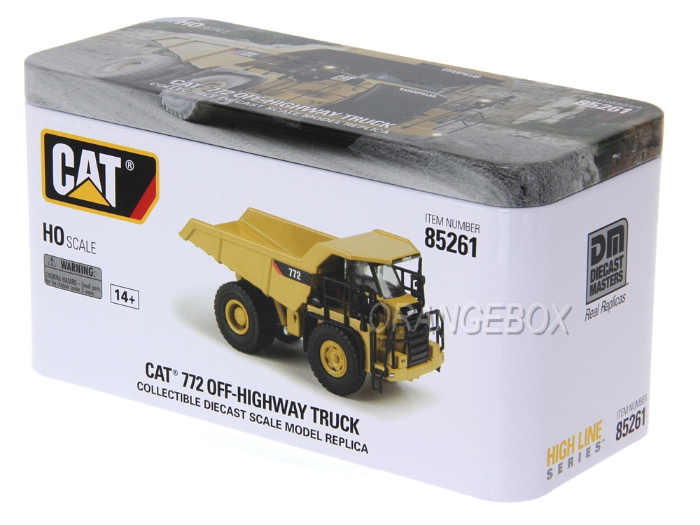 Caminhão Fora de Estrada Caterpillar 772C 1:87 HO Diecast Masters