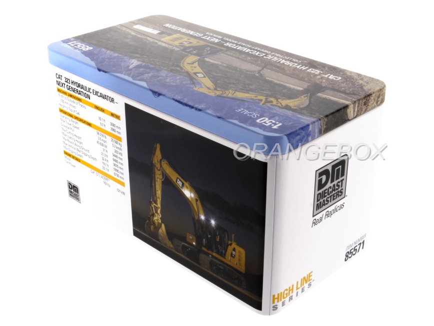 Escavadeira Hidráulica Caterpillar 323 1:50 Diecast Masters - 20