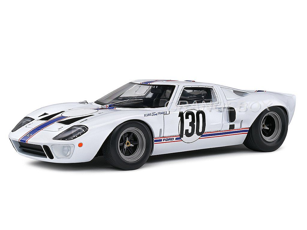 ソリド 1/18 フォード GT40 ホワイト Ford GT40 MK.1 Targa Florio 1967 1:18 Solido Branco - 19 anos