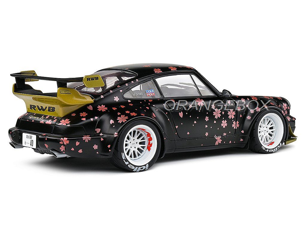 Porsche 911 RWB AOKI 2021 1:18 Solido Preto - 20 anos! Loja on
