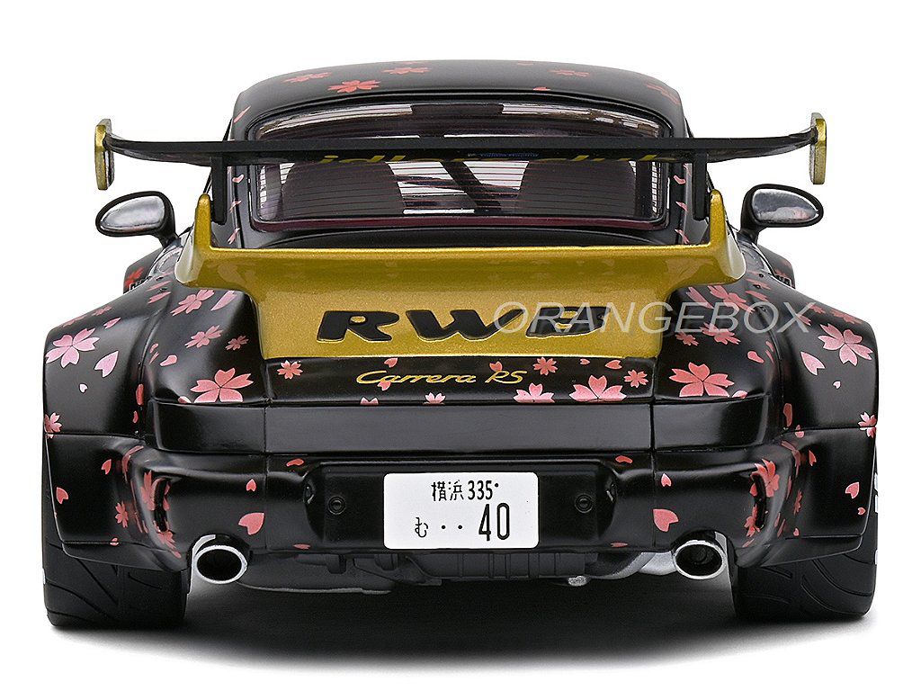 Porsche 911 RWB AOKI 2021 1:18 Solido Preto - 20 anos! Loja on