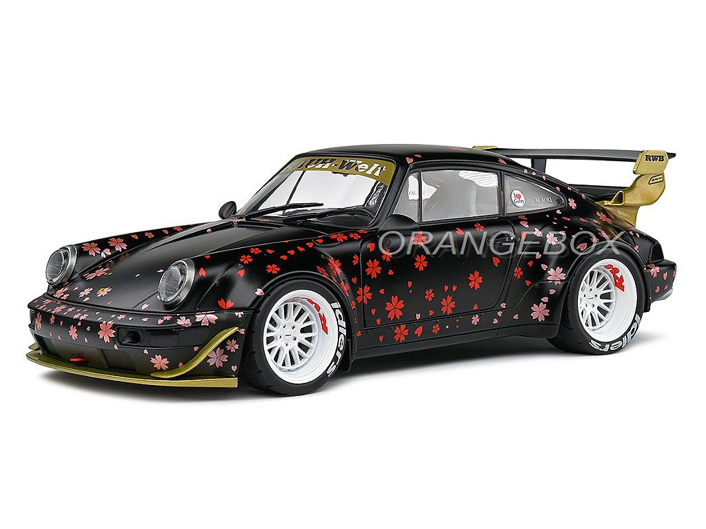 Porsche 911 RWB AOKI 2021 1:18 Solido Preto - 20 anos! Loja on