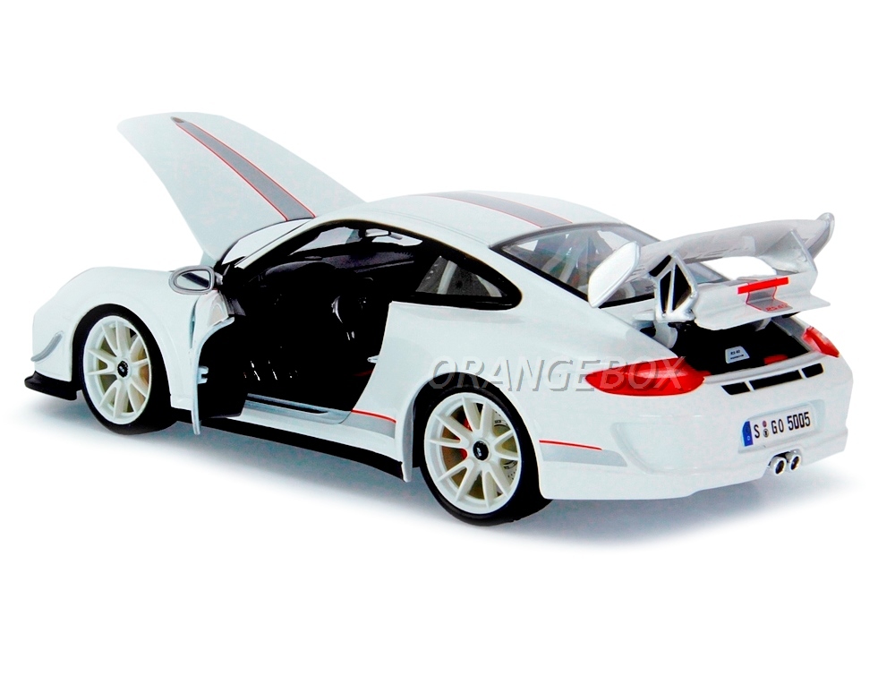 ミニカー Bburago Porsche 911 GT3 RS 1/18 Porsche 911 GT3 RS 4.0 Bburago 1:18 Branco - 19 anos! Loja on-line