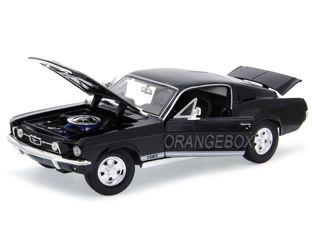 Ford Mustang GTA Fastback 1967 1:18 Maisto Preto - 20 anos! Loja