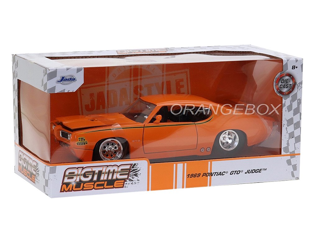 Pontiac GTO Judge 1969 1:24 Jada Toys Laranja - 19 anos! Loja on