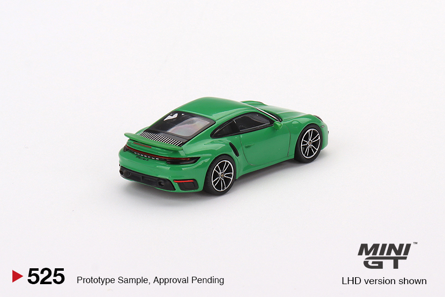 Porsche 911 Turbo S 1:64 Mini GT Verde - 20 anos! Loja on-line de