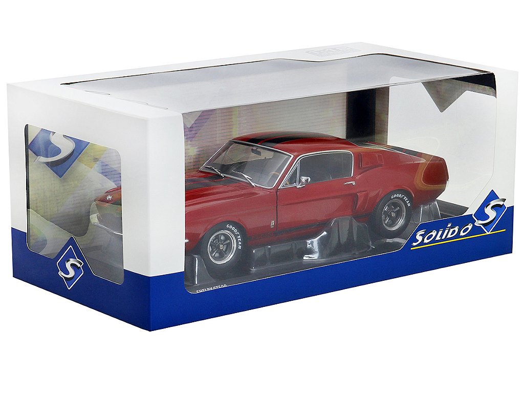 Mustang Shelby GT500 1967 1:18 Solido Vermelho - 19 anos! Loja on