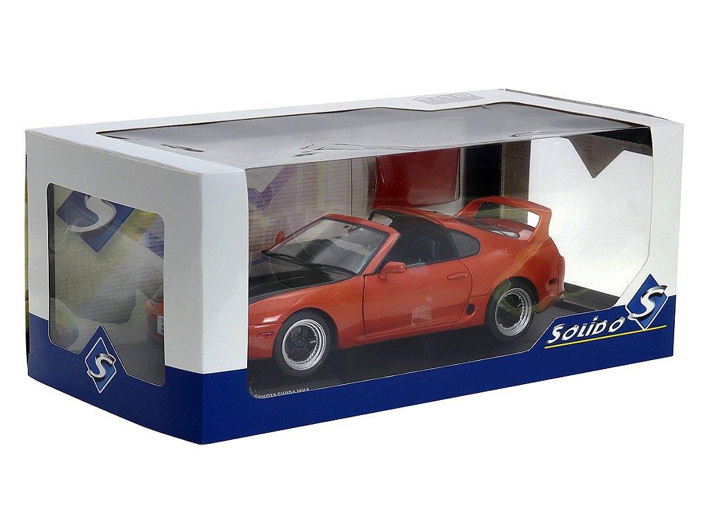 Toyota Supra MK4 (A80) Street Fighter 1993 1:18 Solido Vermelho