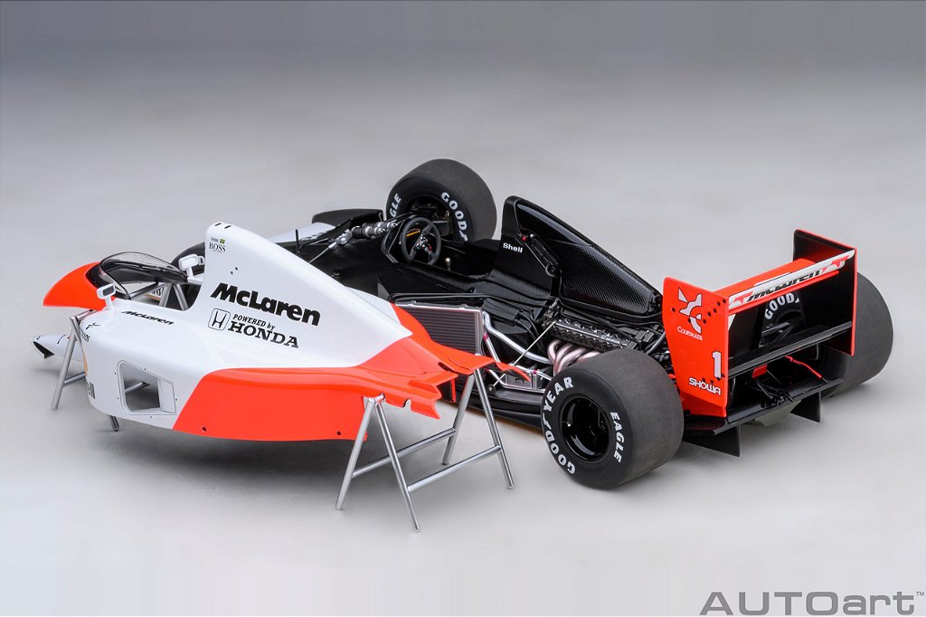 Fórmula 1 McLaren Honda MP4/6 1991 Ayrton Senna 1:18 Autoart - 20