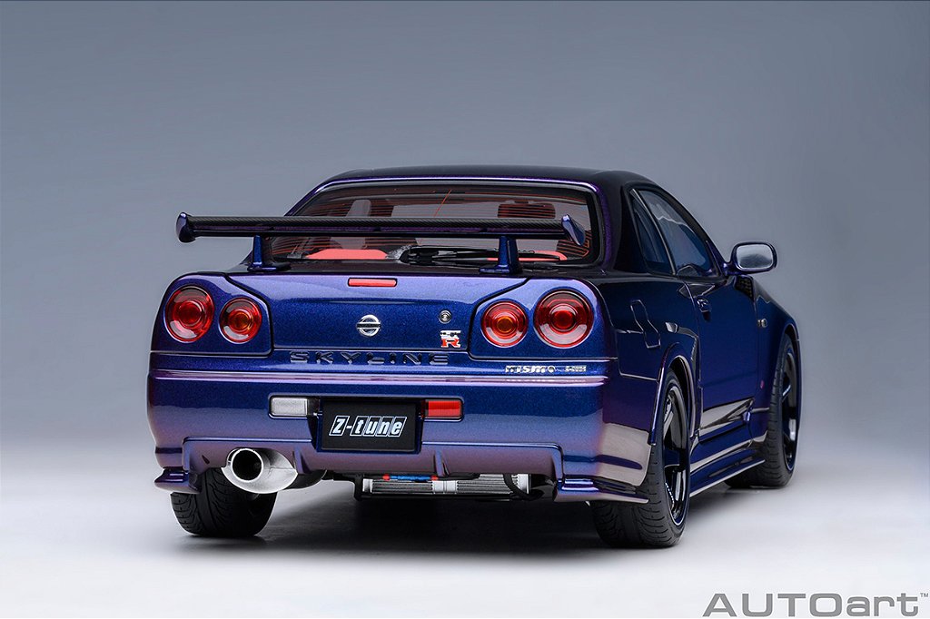 AUTOart スカイライン NISMO R34 GT-R Z-tune Nissan R34 GT-R Z-Tune Nismo 1:18 Autoart Prata - 19 anos! Loja on
