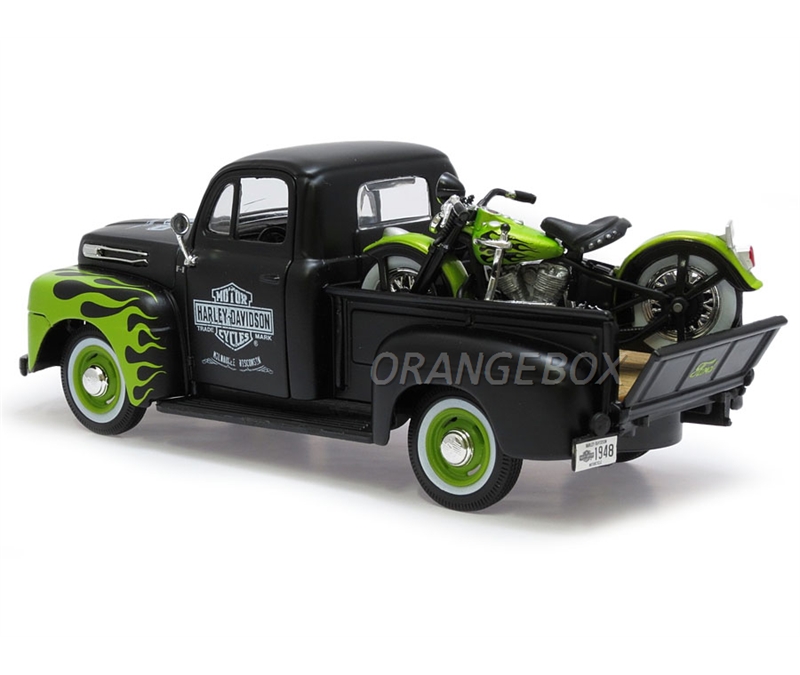 Ford F-1 Pick Up 1948 1:24 Harley Davidson + Panhead FL 1948