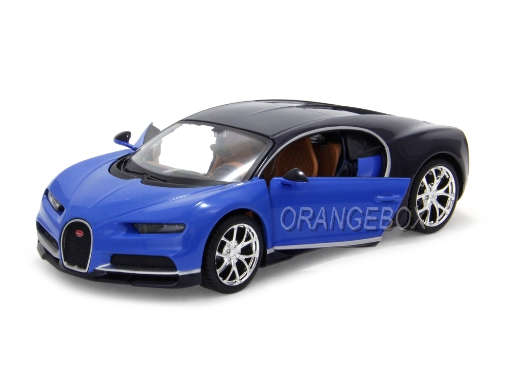 Bugatti Chiron 2016 1:24 Maisto Azul - 20 anos! Loja on-line de