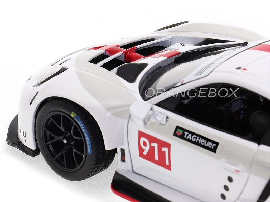 Porsche 911 RSR GT Bburago 1:24 Branco - 20 anos! Loja on-line de