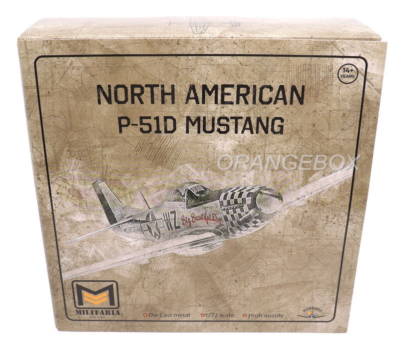 Avião P-51D Mustang USA 1:72 Motorcity Classics - 20 anos! Loja on