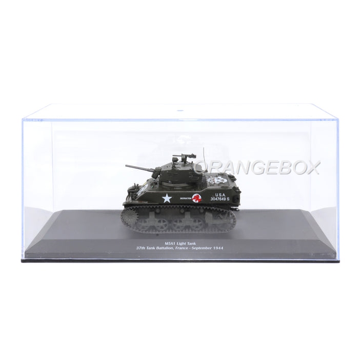 ミニカー R243 1/43 Simca 5 Militaire D-Day 1944 Tanque M5A1 Light Tank France 1944 1:43 Motorcity Classics - 20
