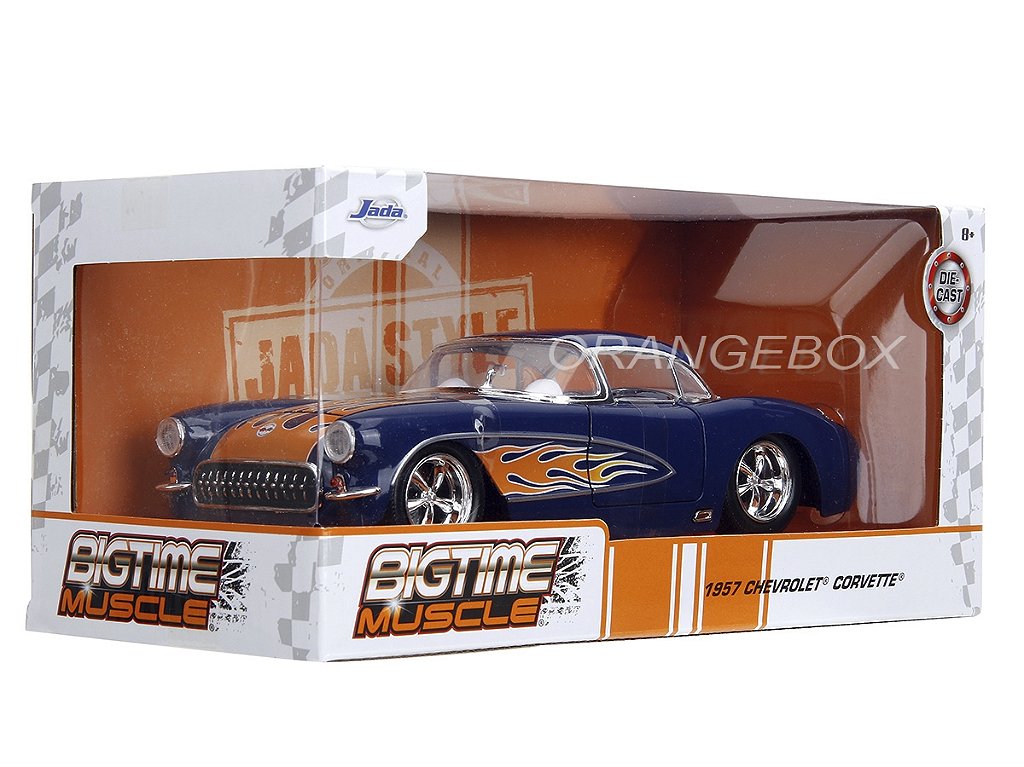 Chevrolet Corvette 1957 1:24 Jada Toys Azul - 20 anos! Loja on
