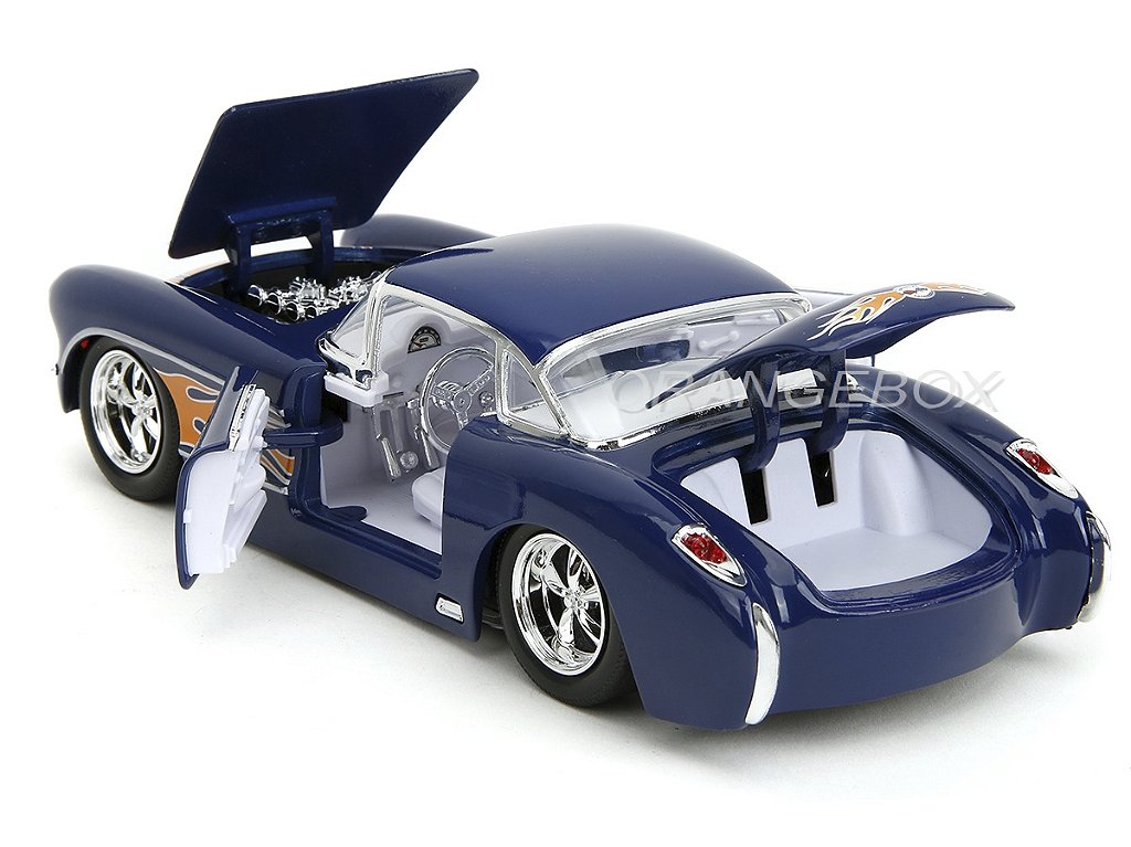 Chevrolet Corvette 1957 1:24 Jada Toys Azul - 20 anos! Loja on