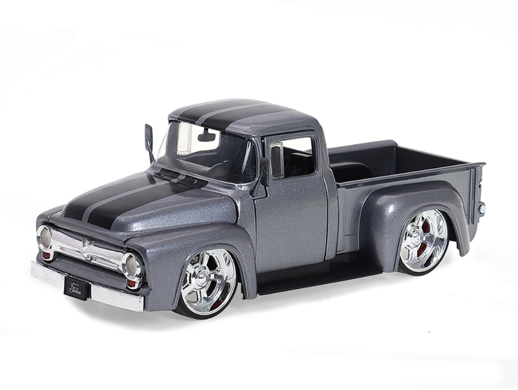 Ford F-100 1956 Custom 1:24 Jada Toys Cinza - 19 anos! Loja on