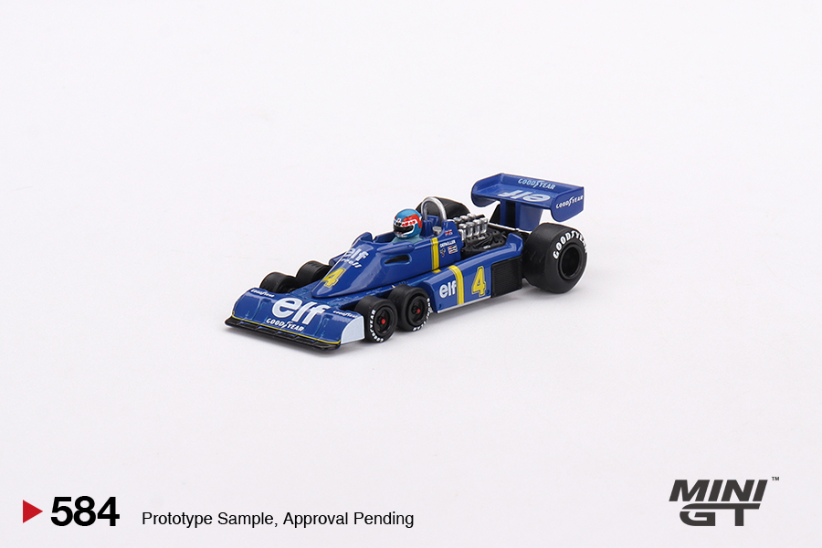 Fórmula 1 Tyrrell P34 Patrick Depailler 1976 Swedish Gp 1:64 Mini