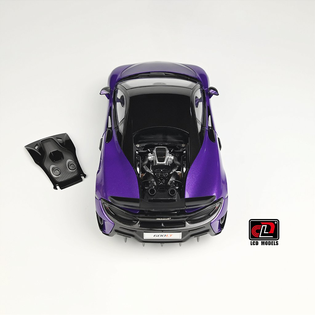 LCDモデル1/18　マクラーレン600LT・ムラサキ McLaren 600LT 1:18 LCD Models Purple - 19 anos! Loja on-line de