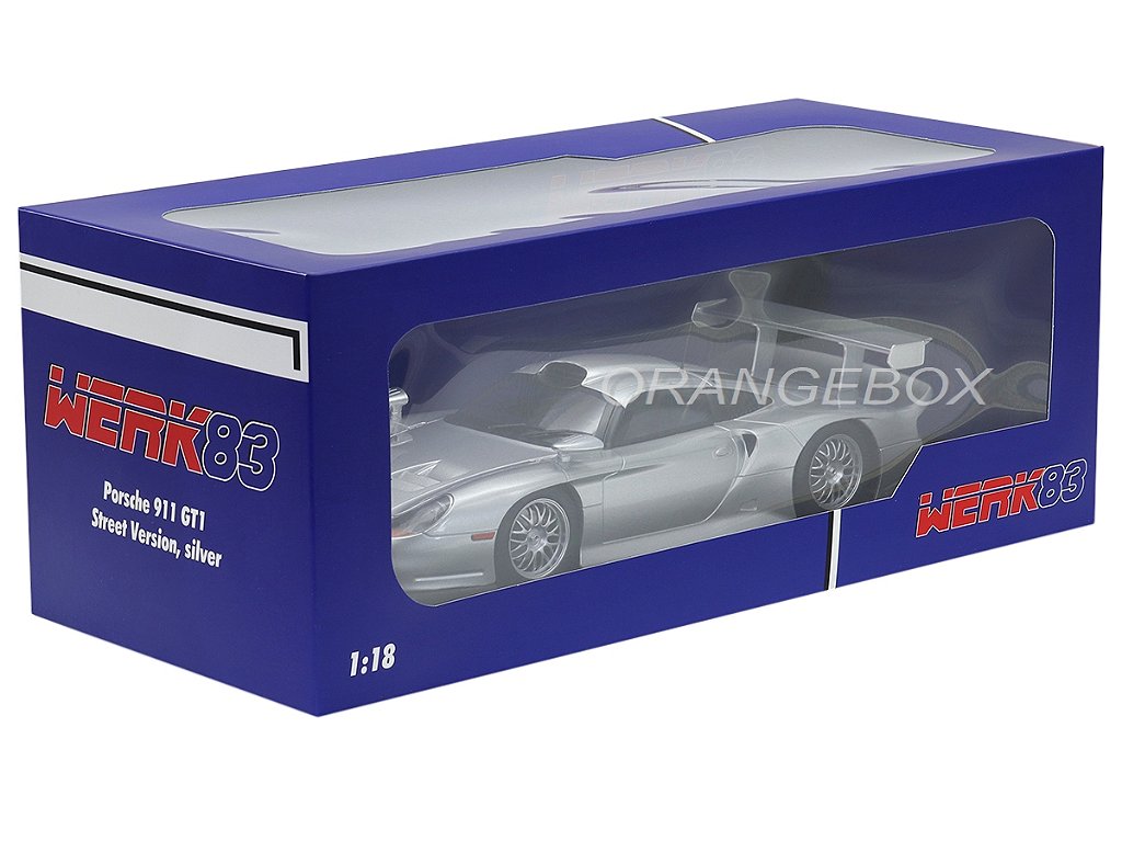 Porsche 911 GT1 Street Version 1997 1:18 Werk83 - 20 anos! Loja on