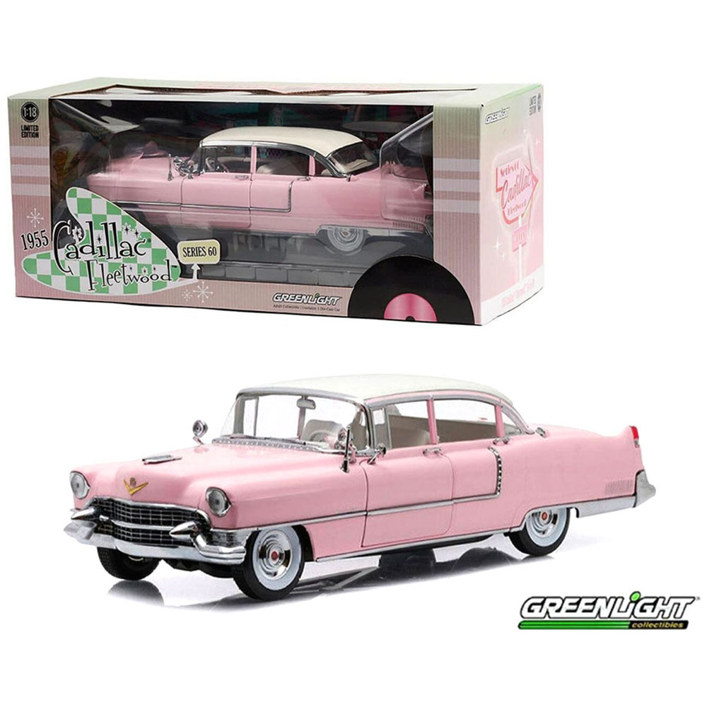 Cadillac Fleetwood Series 60 1955 Greenlight 1:18 Rosa - 20 anos