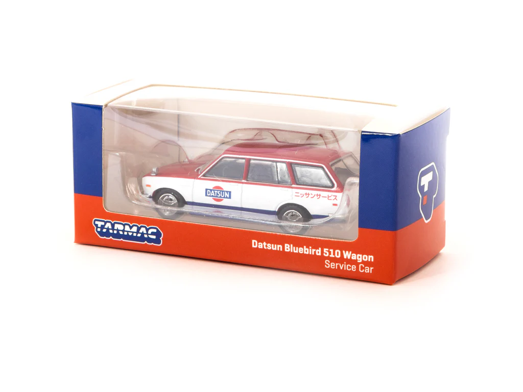 Datsun Bluebird 510 Wagon Service Car 1:64 Tarmac Works - 20 anos