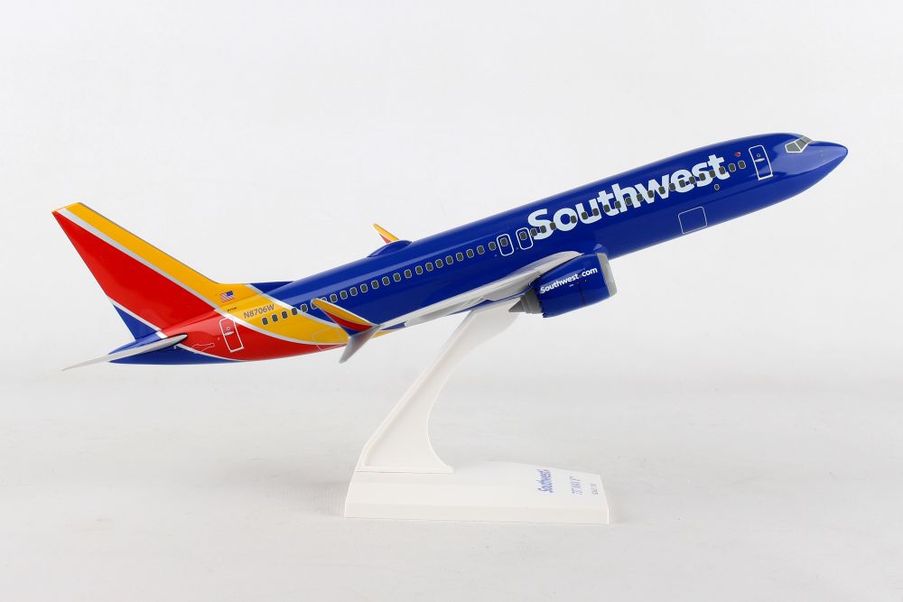 Avião Southwest 737-Max8 1:130 Skymarks - 20 anos! Loja on-line de