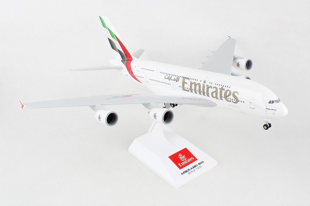 Avião Emirates A380-800 1:200 Skymarks - 20 anos! Loja on-line de