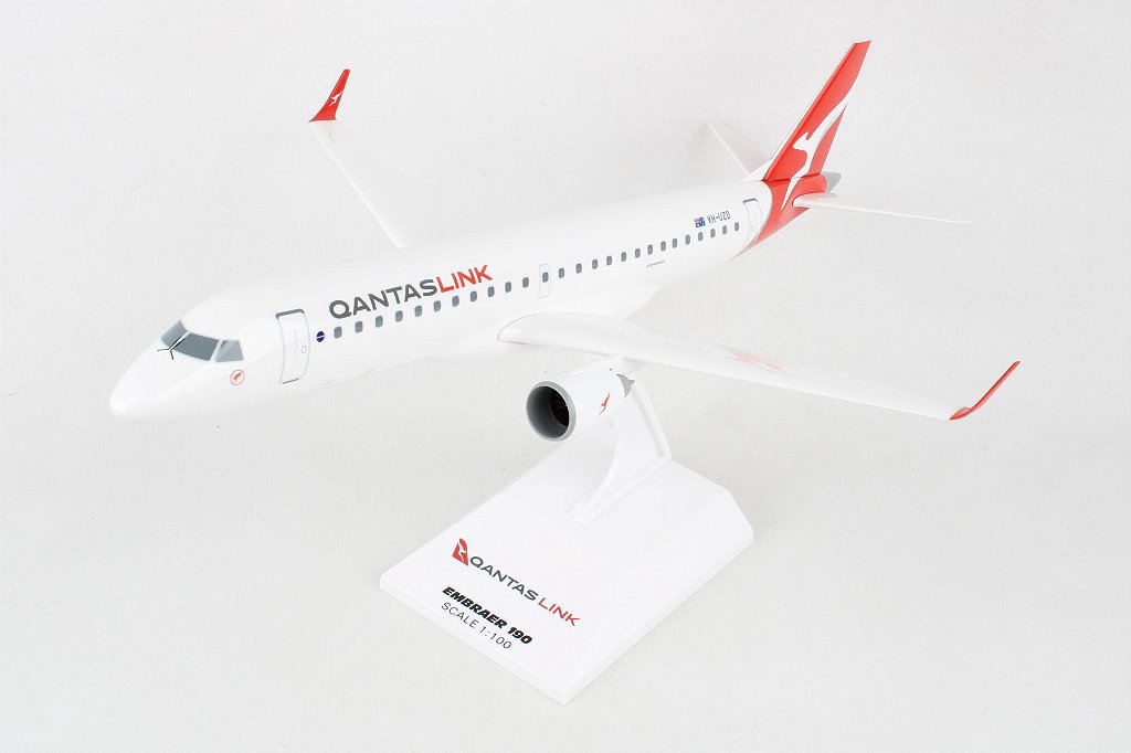 Avião Qantas E190 1:100 Skymarks - 20 anos! Loja on-line de