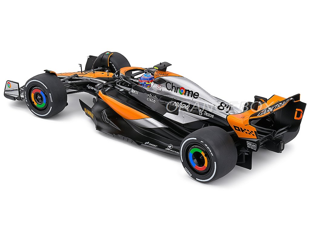 Fórmula 1 McLaren MCL60 Gp Britânico 2023 Oscar Piastri 1:18
