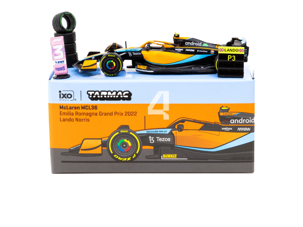 Fórmula 1 McLaren MCL36 Gp Emilia Romagna 2022 Lando Norris Fórmula 1 McLaren MCL36 Gp Emilia Romagna 2022 Lando Norris