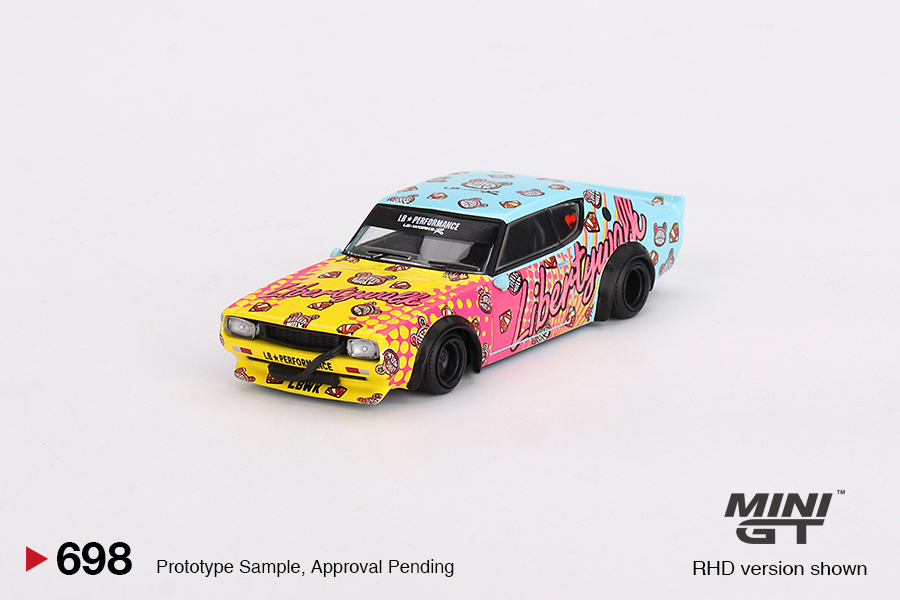Nissan Skyline Kenmeri Liberty Walk LBWK KUMA 1:64 Mini GT Nissan Skyline Kenmeri Liberty Walk LBWK KUMA 1:64 Mini GT