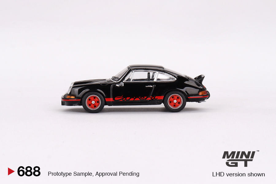 Porsche 911 Carrera RS 2.7 1:64 Mini GT Preto - 20 anos! Loja on