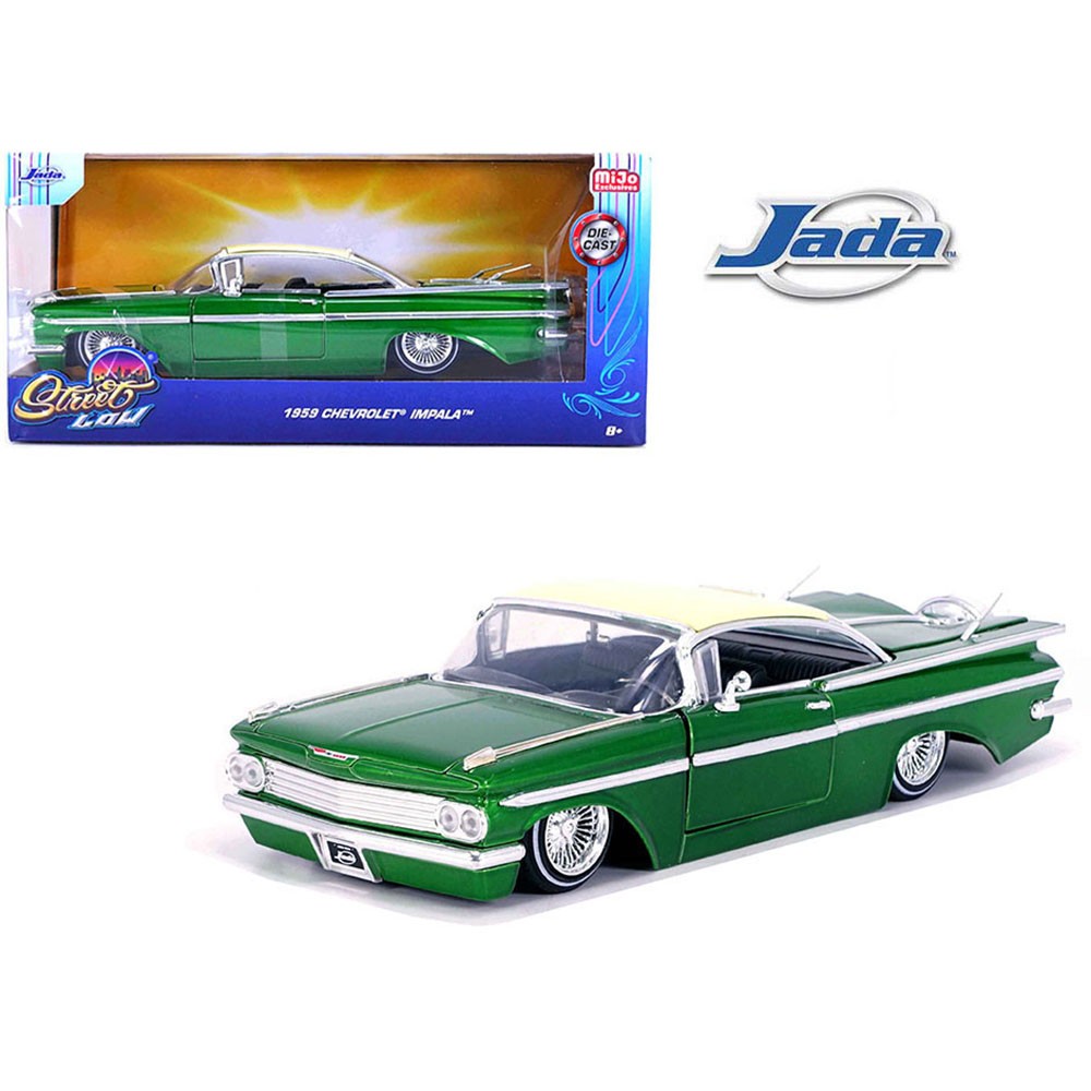 Chevrolet Impala 1959 Lowrider DUB 1:24 Jada Toys Verde - 19 anos
