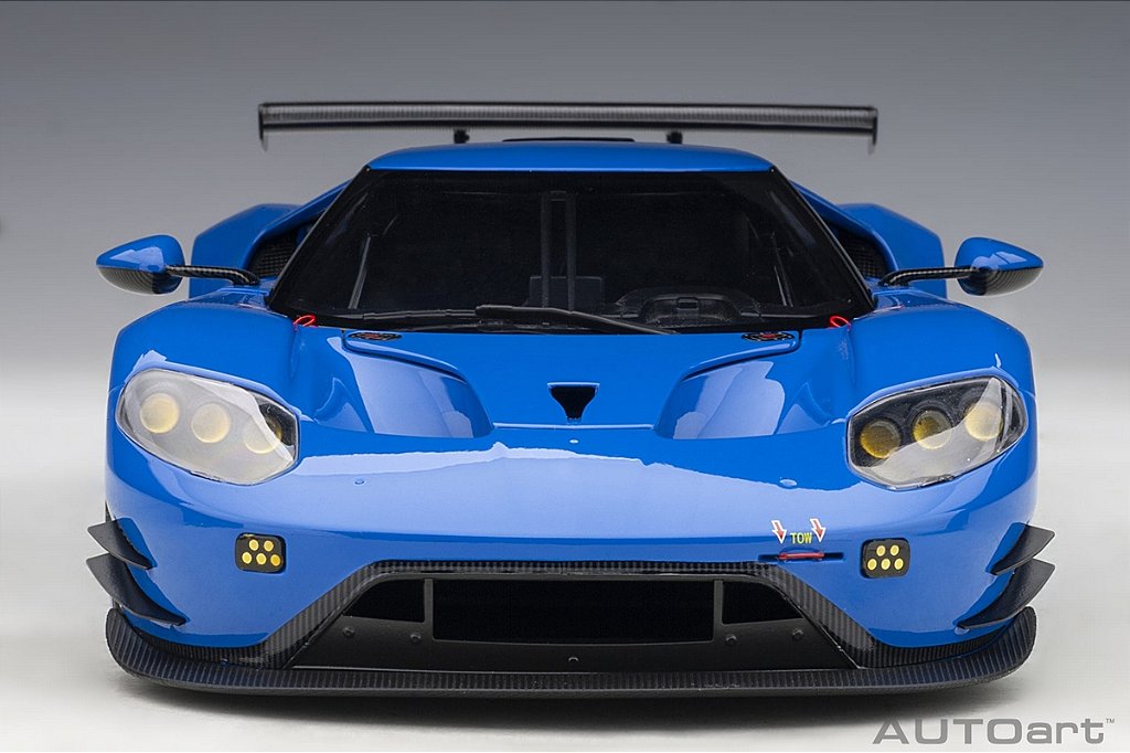 Ford GT GTE Plain Body Version 1:18 Autoart Azul - 20 anos! Loja