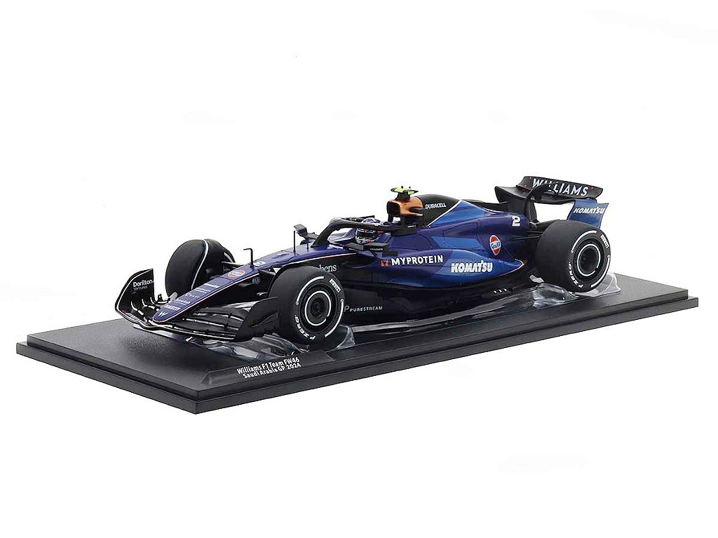 Fórmula 1 Williams FW46 Logan Sargeant GP Arábia Saudita 2024 1:18