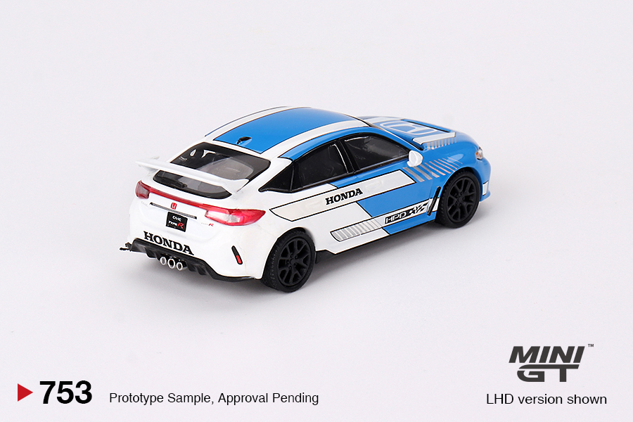 Honda Civic Type R #3 2023 Pace Car Blue 1:64 Mini GT - 20 anos