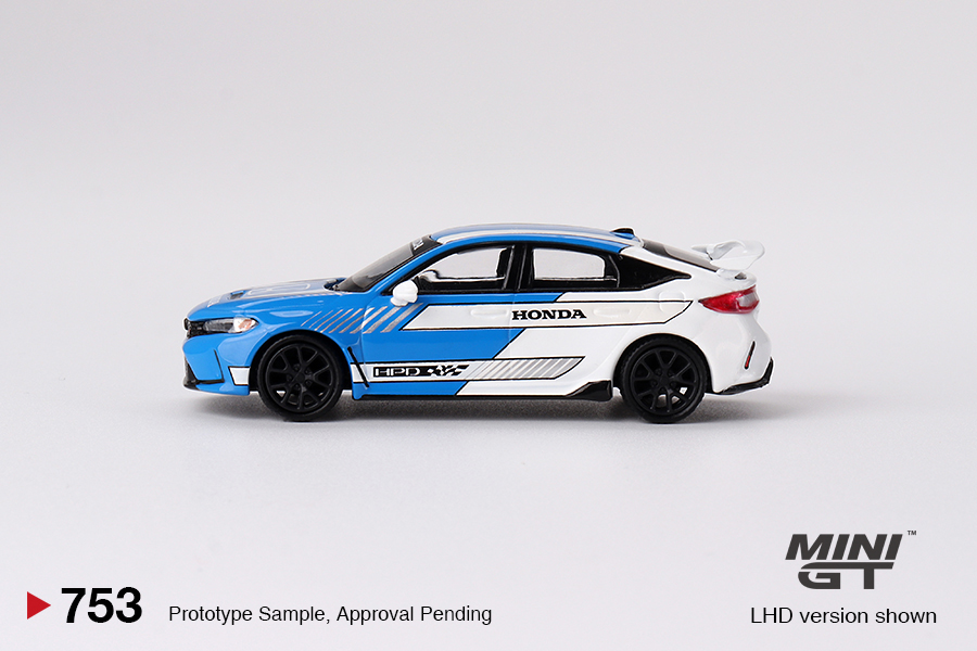Honda Civic Type R #3 2023 Pace Car Blue 1:64 Mini GT - 19
