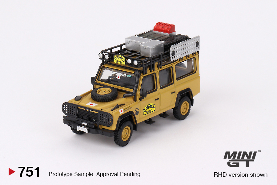 Land Rover Defender 110 1989 Camel Trophy Japan 1:64 Mini GT - 19