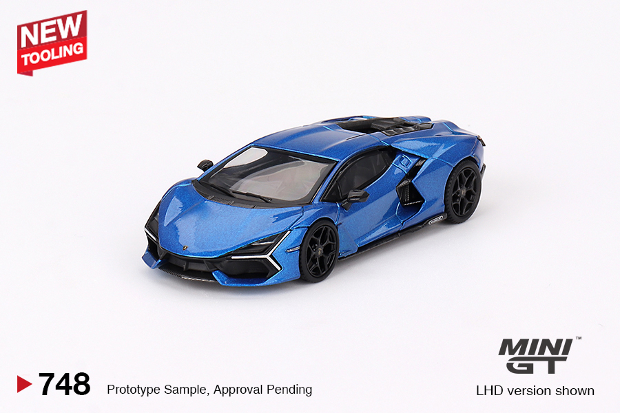 Lamborghini Revuelto Blu Eleos 1:64 Mini GT - 20 anos! Loja on