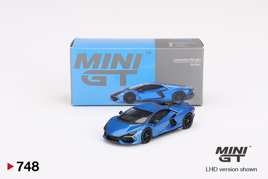 Lamborghini Revuelto Blu Eleos 1:64 Mini GT - 20 anos! Loja on