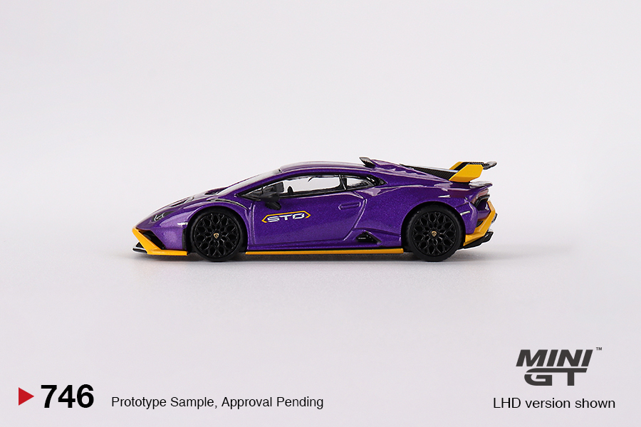 Lamborghini Huracán STO Viola Pasifae 1:64 Mini GT - 20 anos! Loja