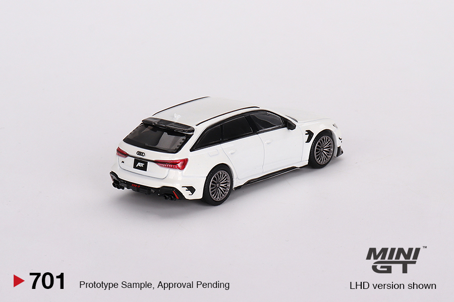 Audi ABT RS6-R Glacier White Mettalic 1:64 Mini GT - 20 anos! Loja