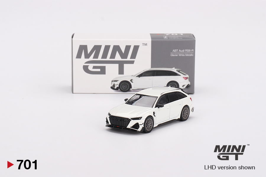 Audi ABT RS6-R Glacier White Mettalic 1:64 Mini GT - 20 anos! Loja