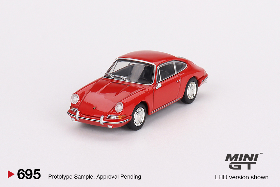 Porsche 901 1963 Signal Red 1:64 Mini GT - 20 anos! Loja on-line