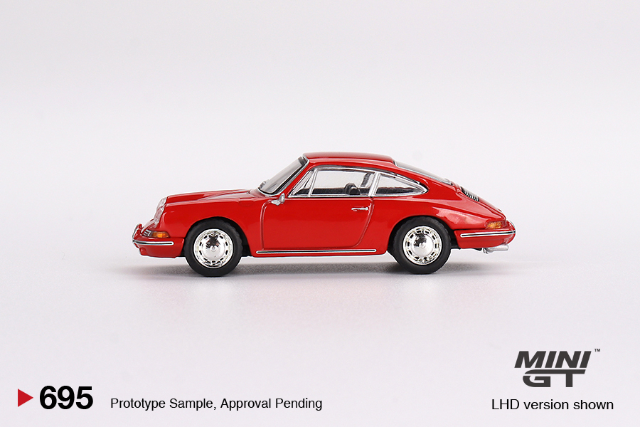 Porsche 901 1963 Signal Red 1:64 Mini GT - 20 anos! Loja on-line