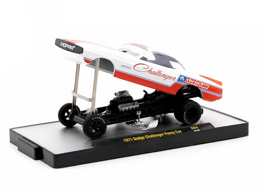 Dodge Challenger Funny Car 1971 R84 1:64 M2 Machines - 20 anos